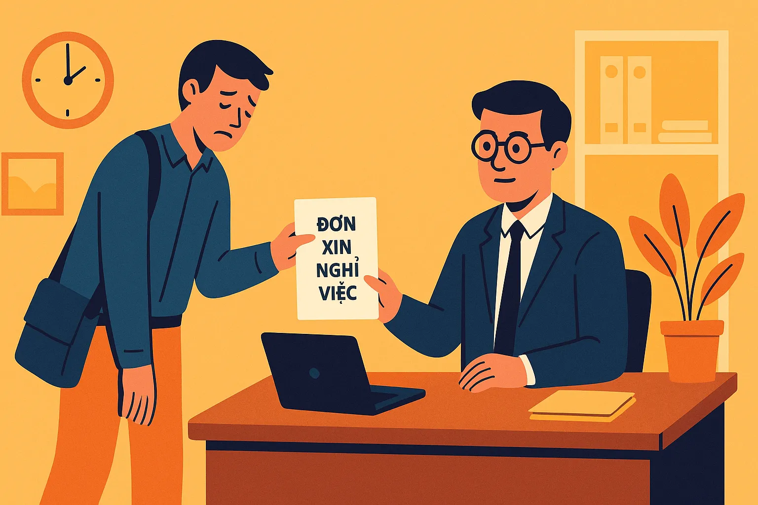 nghỉ việc không báo trước