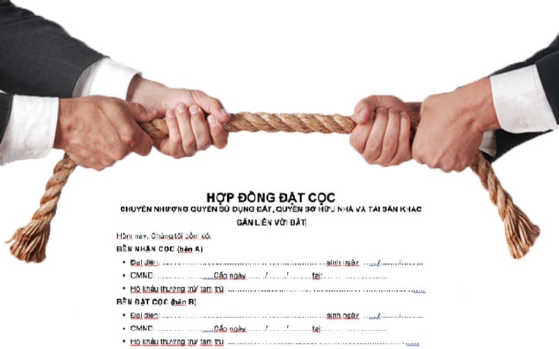 tranh chấp hợp đồng đặt cọc